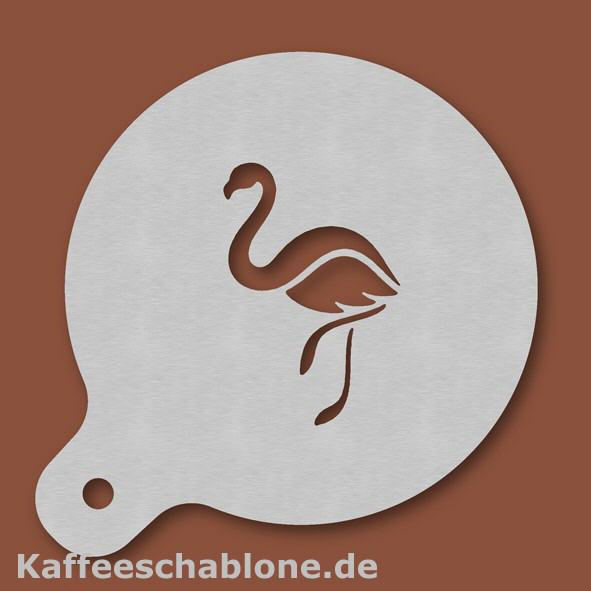 Kaffeeschablone Flamnigo