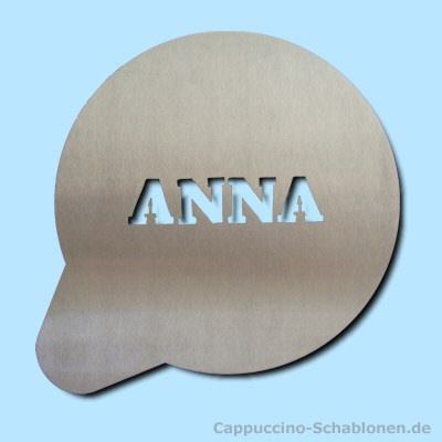 Cappuccino Schablone Anna