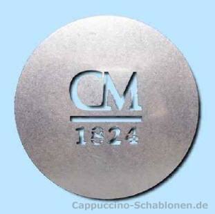 Cappuccino Schablone "CM"