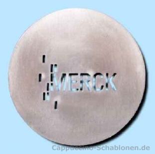 Cappuccino Schablone "Merck"