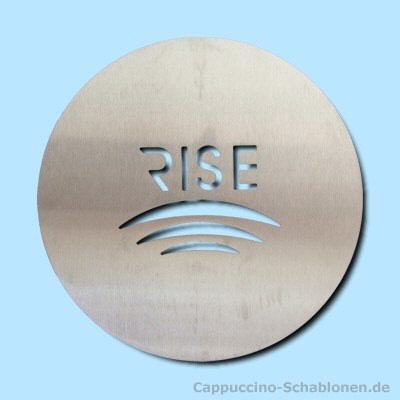 Cappuccino Schablone "RISE"