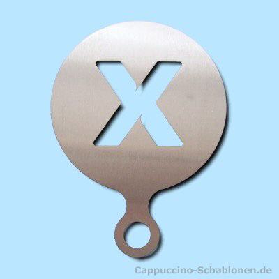 Cappuccino Schablone "X"