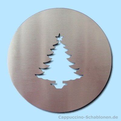 Cappuccino Schablone "Weihnachtsbaum"