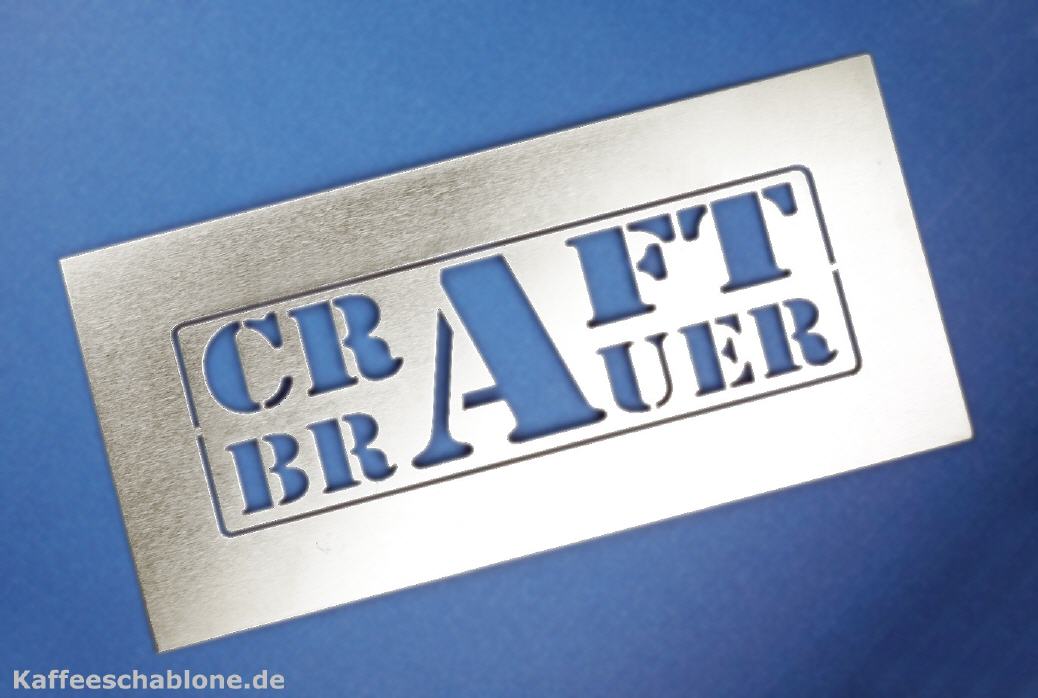 Edelstahlschablone Craft Brauer