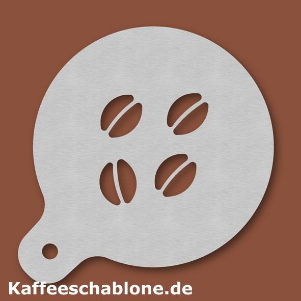 Kaffeeschablone Kaffeebohnen aus Edelstahl