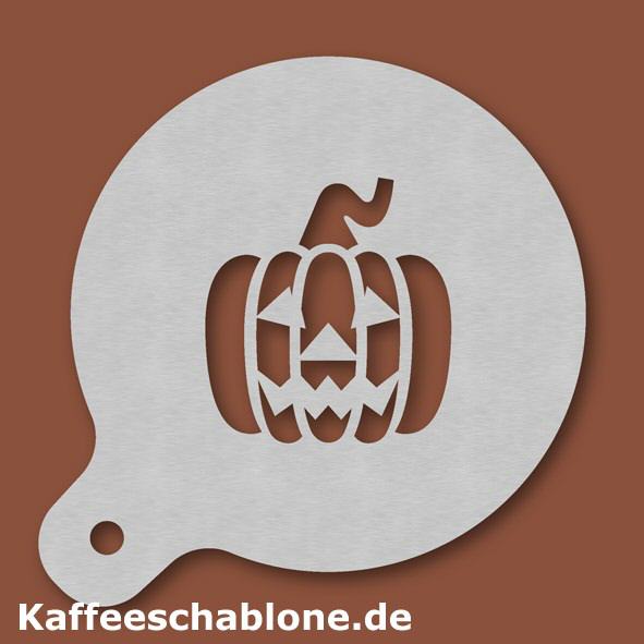 Kaffeeschablone Kürbiskopf aus Edelstahl