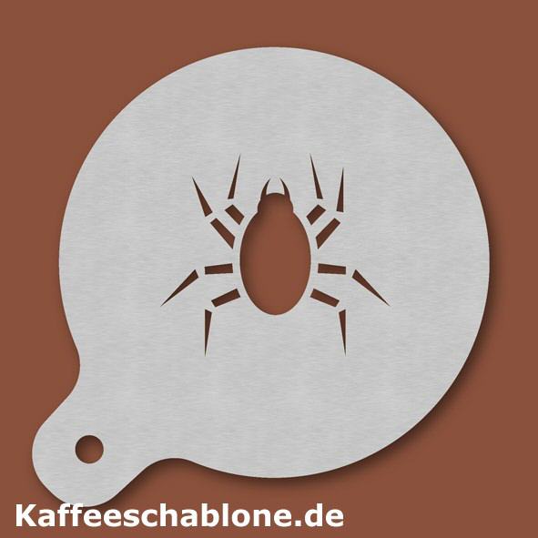Kaffeeschablone Spinne aus Edelstahl