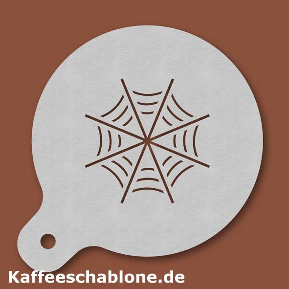Kaffeeschablone Spinnennetz aus Edelstahl