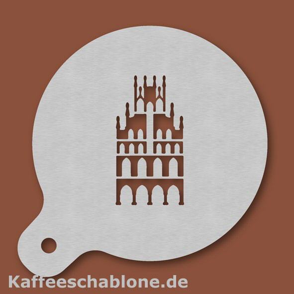 Kaffeeschablone Münster Rathaus