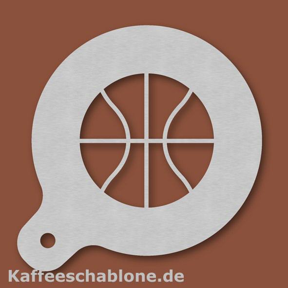 Kaffeeschablone Basketball aus Edelstahl