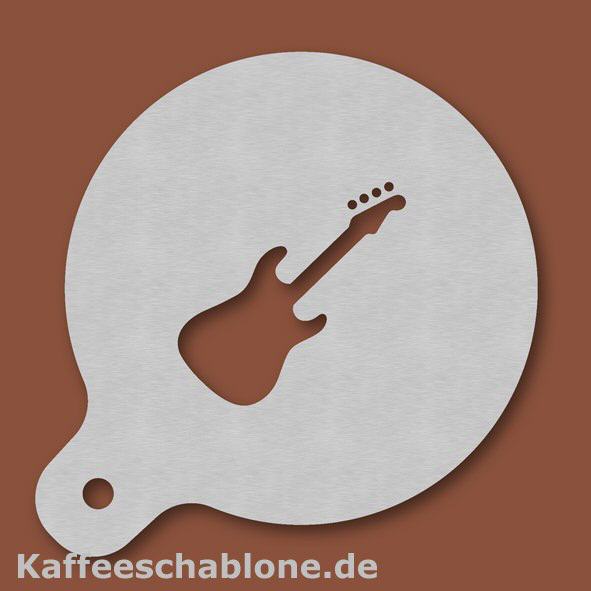 Kaffeeschablone E-Gitarre aus Edelstahl