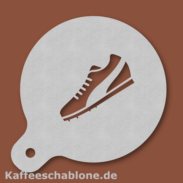 Kaffeeschablone Laufschuh aus Edelstahl