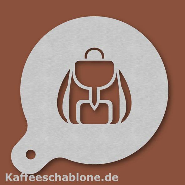 Kaffeeschablone Rucksack aus Edelstahl
