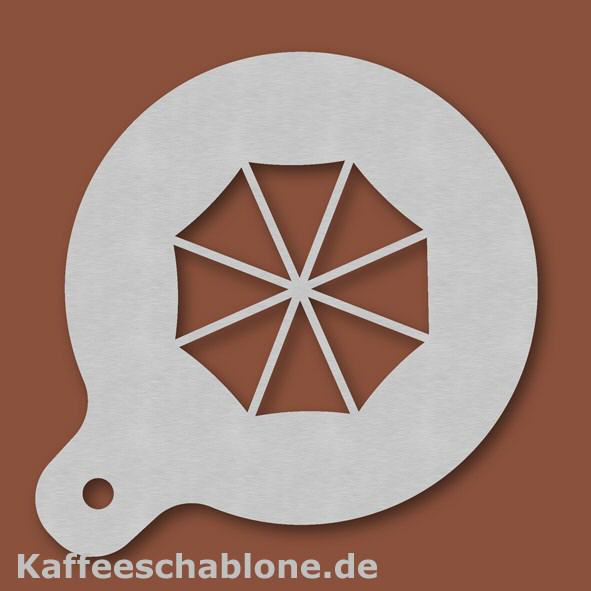 Kaffeeschablone Schirm aus Edelstahl