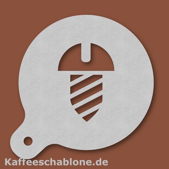 Kaffeeschablone Schraube aus Edelstahl