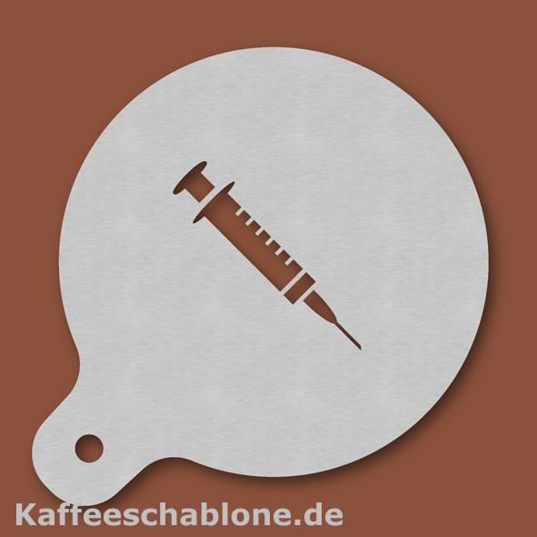 Kaffeeschablone Spritze aus Edelstahl