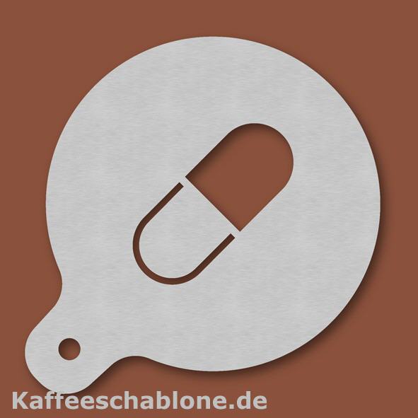 Kaffeeschablone Tablette aus Edelstahl