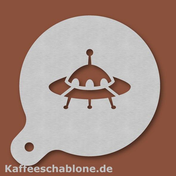 Kaffeeschablone UFO aus Edelstahl