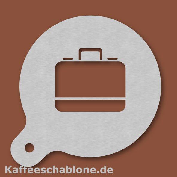 Kaffeeschablone Koffer aus Edelstahl