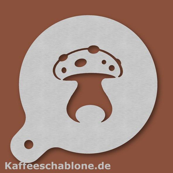 Kaffeeschablone Fliegenpilz aus Edelstahl