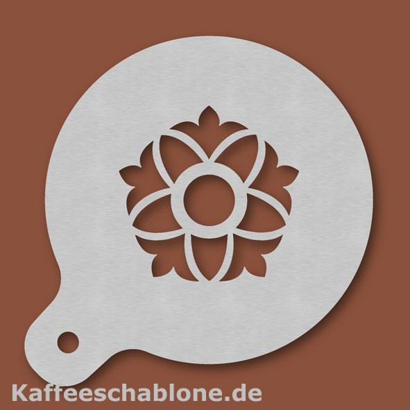 Kaffeeschablone Ornament aus Edelstahl
