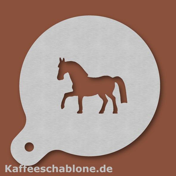 Kaffeeschablone Pferd aus Edelstahl