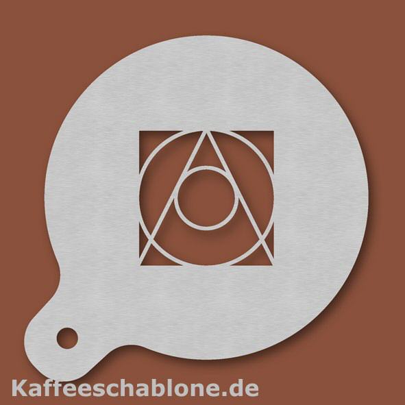 Kaffeeschablone Architekt aus Edelstahl