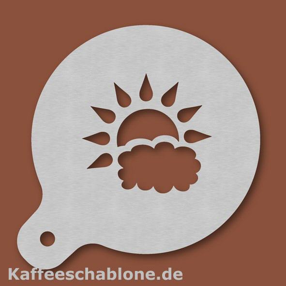 Kaffeeschablone Meteorologe aus Edelstahl