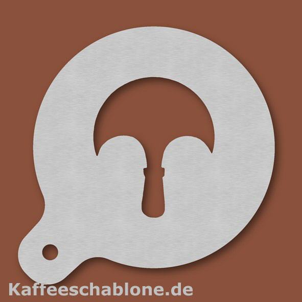 Kaffeeschablone Sattler aus Edelstahl