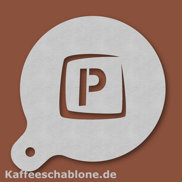Kaffeeschablone Schildermacher aus Edelstahl