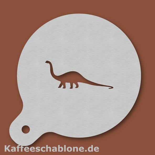 Kaffeeschablone Dino aus Edelstahl