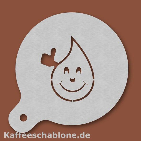 Kaffeeschablone BloodyBuddy® aus Edelstahl
